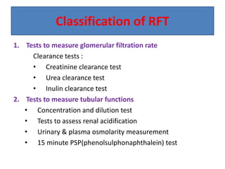 Renal function test and related abnormalities .pptx
