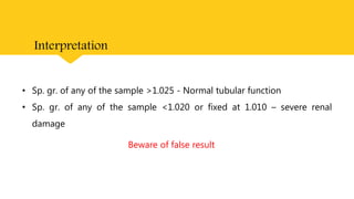 Renal function tests | PPTX