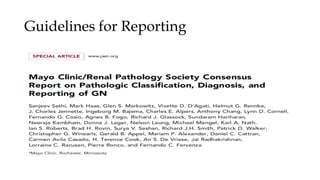 Guidelines for Reporting
 