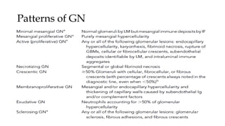 Patterns of GN
 