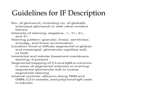 Guidelines for IF Description
 
