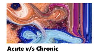 Acute v/s Chronic
 