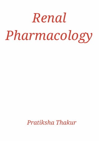 Renal Pharmacology 