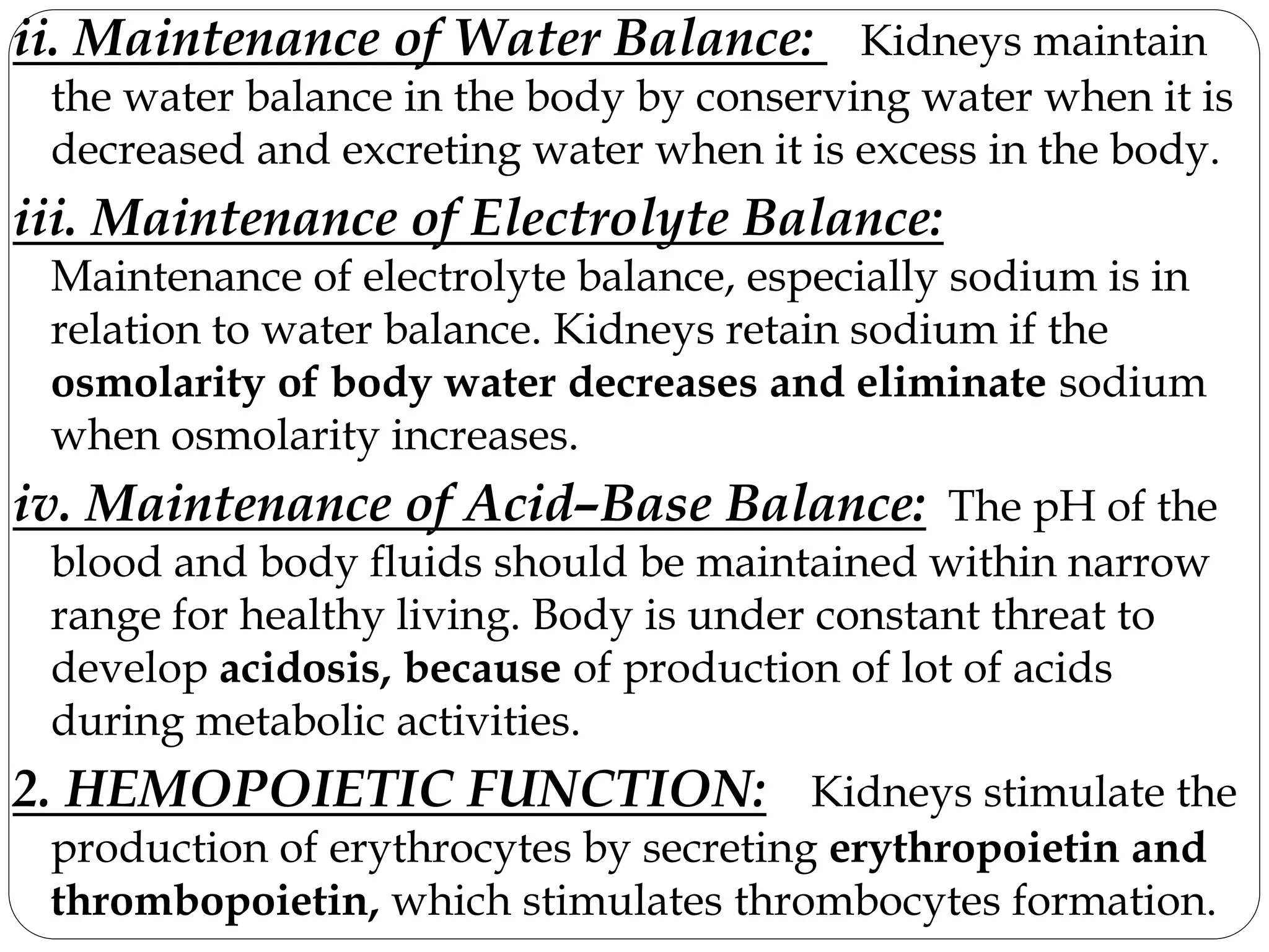 STRUCTURE AND FUNCTION OF RENAL SYSTEM PPT visual data 8