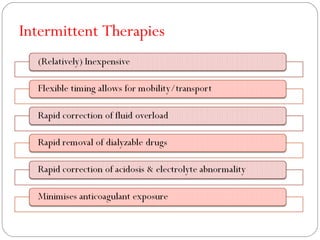 Intermittent Therapies
 