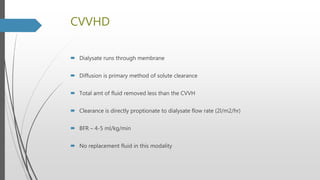 Renal replacement therapy | PPTX