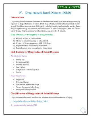 RENAL SYSTEM, AKI, CKD, Renal Dialysis, Drug induced renal diseases | PDF