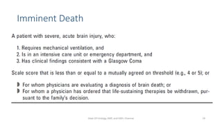 Imminent Death
Dept Of Urology, KMC and GRH, Chennai 19
 