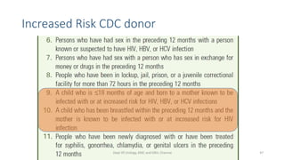 Increased Risk CDC donor
Dept Of Urology, KMC and GRH, Chennai 47
 