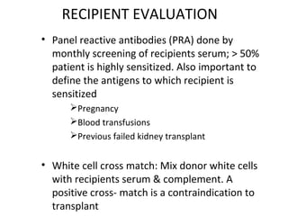 Pra Positive Renal transplantation ROX | PPT