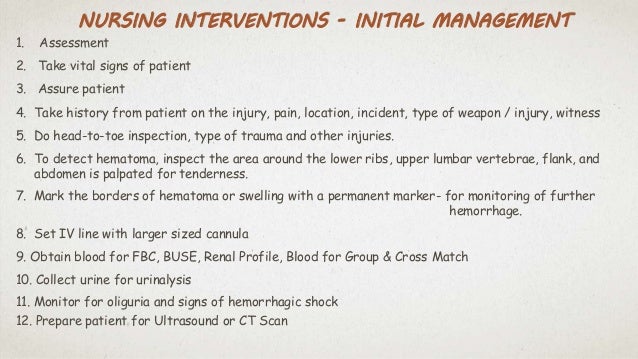 Renal Trauma For Students Nurses