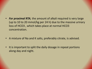 Renal tubular acidosis | PPTX