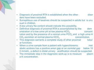 Renal Tubular Acidosis | PPTX