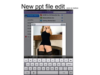 New ppt file edit  save as replace 