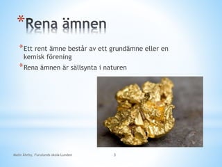 Rena mnen Och Blandningar PPTX