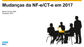 Renan Correa, SAP
Fevereiro, 2017
Mudanças da NF-e/CT-e em 2017
 