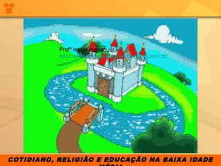 COTIDIANO, RELIGIÃO E EDUCAÇÃO NA BAIXA IDADE
Profª Isabel Aguiar
http://www.profisabelaguiar.blogspot.com.br/
 