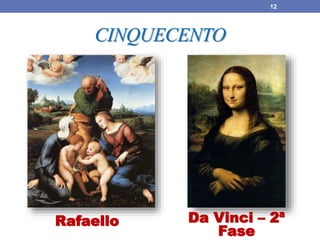 CINQUECENTO
Rafaello Da Vinci – 2ª
Fase
12
 