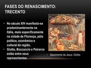 FLORENÇA: capital das artesCidade do renascimento. Depois da "longa noite de trevas" que foi a idade média, a humanidade renasceu para a cultura. Esse renascimento começou em Florença, quando poetas, pintores, escultores e arquitetos criaram entre os séculos XIII e XV uma quantidade infinita de obras de arte.