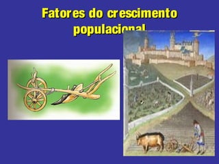 Fatores do crescimentoFatores do crescimento
populacionalpopulacional
 