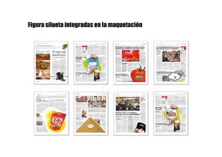 Figura silueta integradas en la maquetación
 