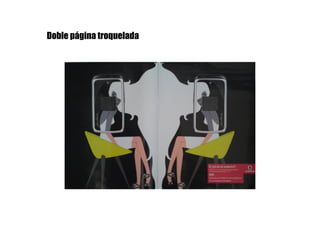 Doble página troquelada
 