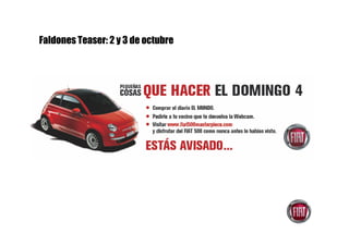 Faldones Teaser: 2 y 3 de octubre
 
