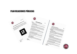 PLAN RELACIONES PÚBLICAS
 