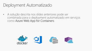 Docker + Kubernetes + Azure: opções disponíveis para uso de Containers na nuvem Microsoft - XP Investimentos - Janeiro 2020