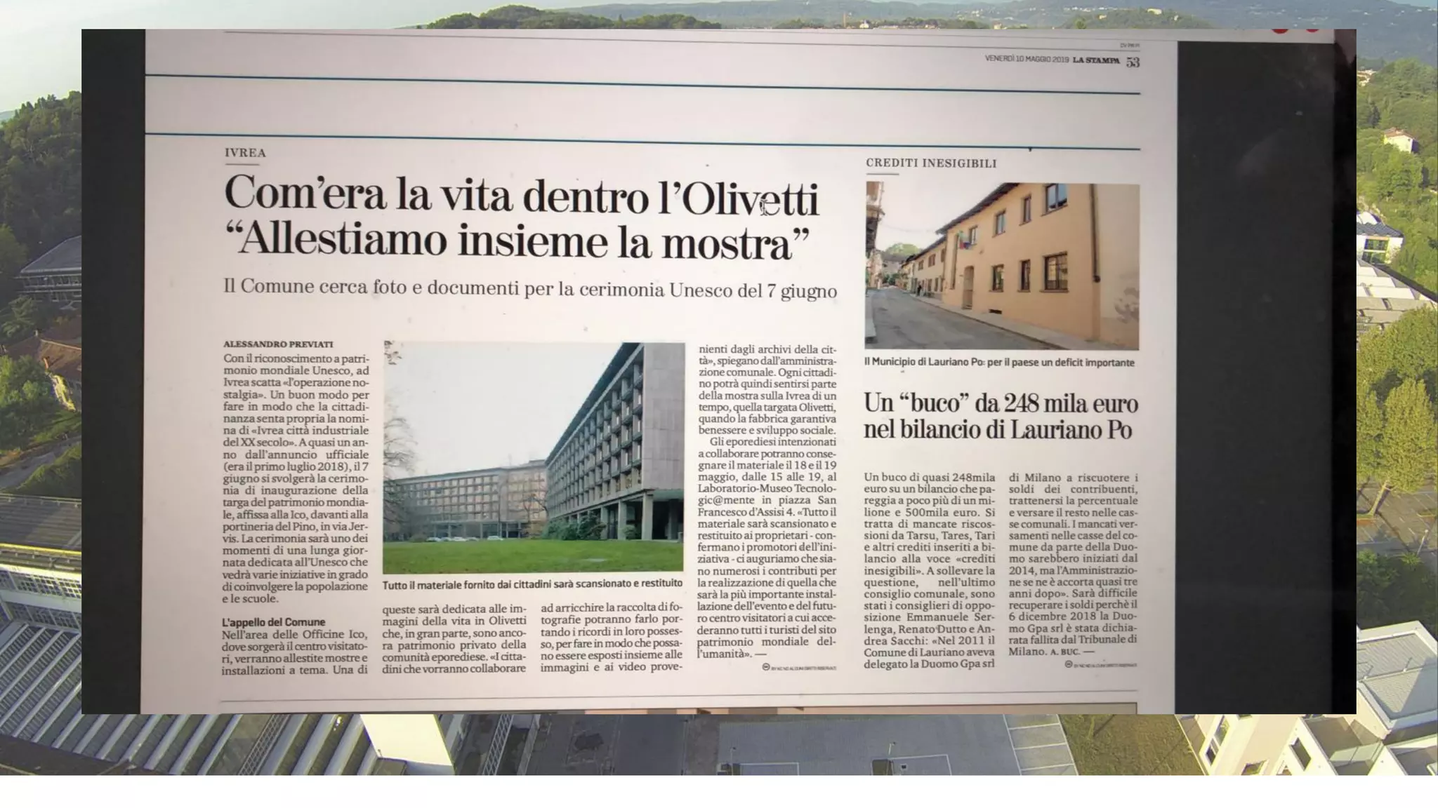 RENATO LAVARINI | Ivrea Citta industriale del XX secolo | UNESCO 2019