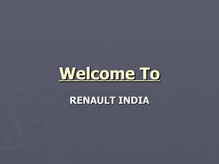 Welcome To RENAULT INDIA 