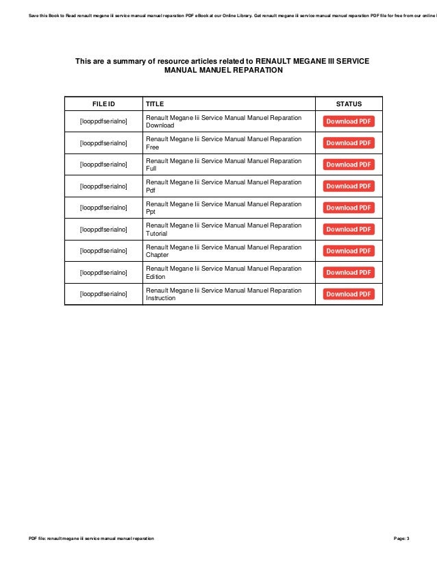 Renault megane-iii-service-manual-manuel-reparation