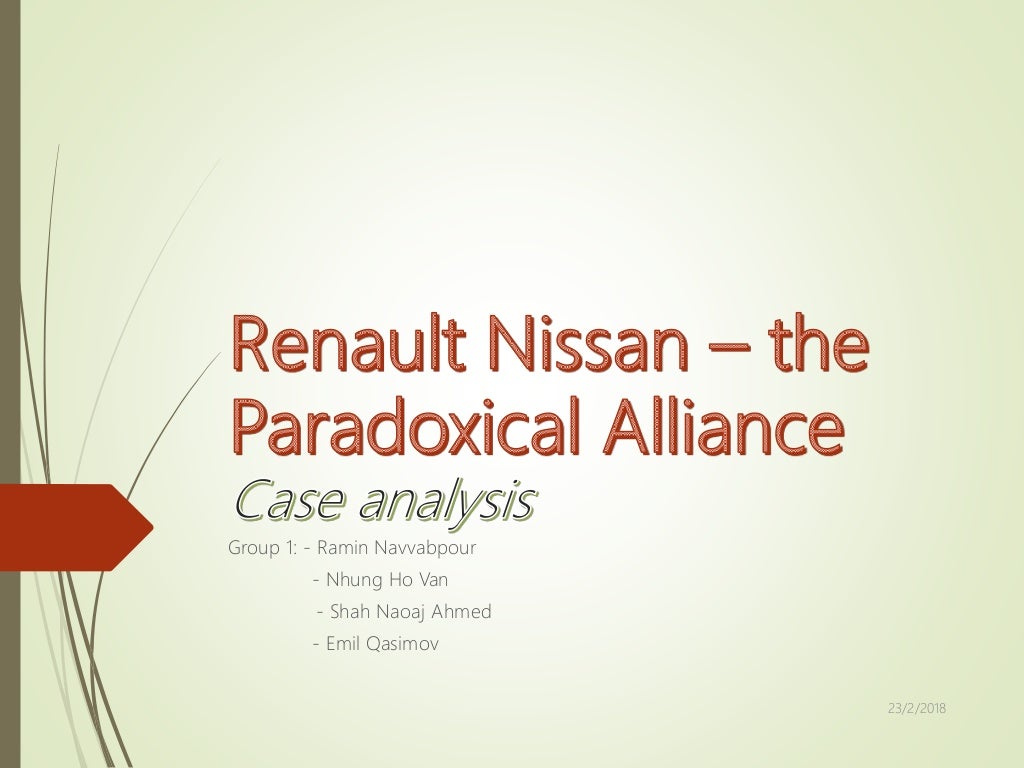 case study the strategic alliance between renault and nissan