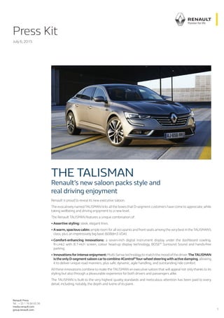 Renault Talisman clicked ahead of Frankfurt Show debut