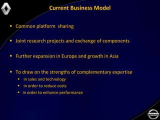 Current Business Model

 Common platform sharing

 Joint research projects and exchange of components

 Further expansion in Europe and growth in Asia

 To draw on the strengths of complementary expertise
    in sales and technology
    in order to reduce costs
    In order to enhance performance
 