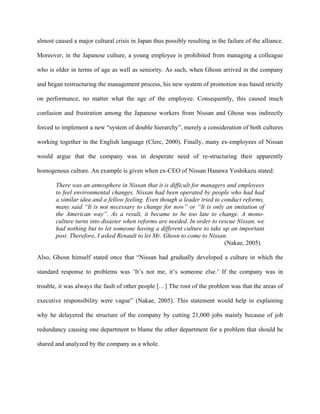 Renault-Nissan Alliance Case Study