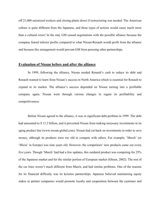 Renault-Nissan Alliance Case Study