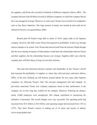 Renault-Nissan Alliance Case Study