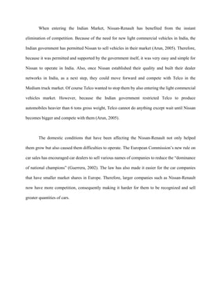 Renault-Nissan Alliance Case Study