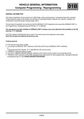 Renault re prog procedure (eng) | PDF