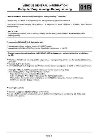 Renault re prog procedure (eng) | PDF