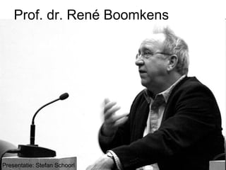 Prof. dr. René Boomkens
Presentatie: Stefan Schoorl
 