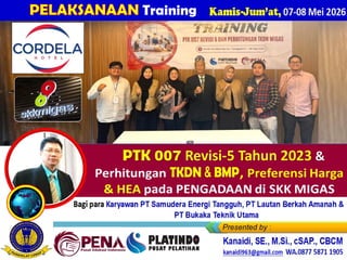 Kamis-Jum’at, 07-08 Mei 2026
Training
PELAKSANAAN
 