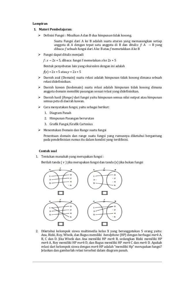 Rpp Relasi Dan Fungsi K13 Rismax