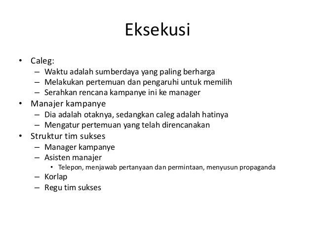 Rencana Kampanye Politik Sharing