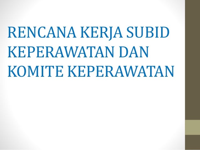 program kerja bidang keperawatan di rumah sakit