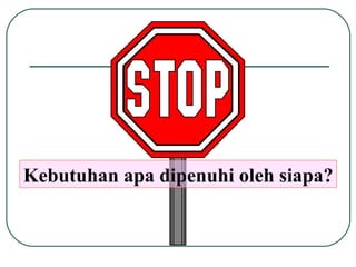 Kebutuhan apa dipenuhi oleh siapa? 