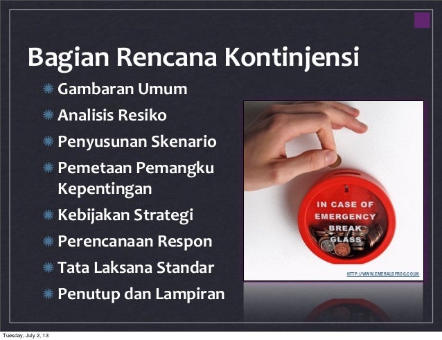 Rencana Kontinjensi PERDHAKI Wilayah Jawa Tengah - DIY