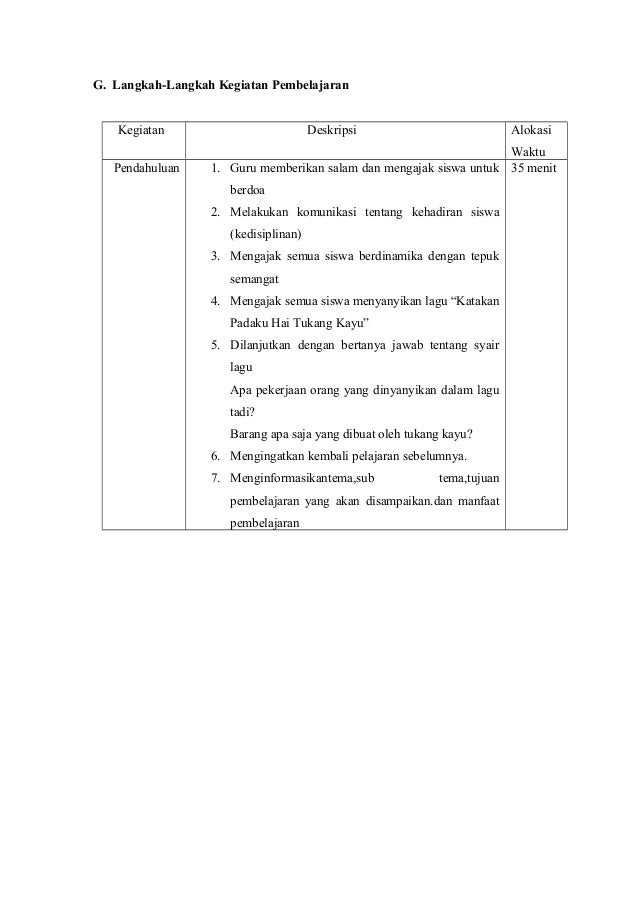 Contoh Rencana pelaksanaan pembelajaran IPA kelas IV