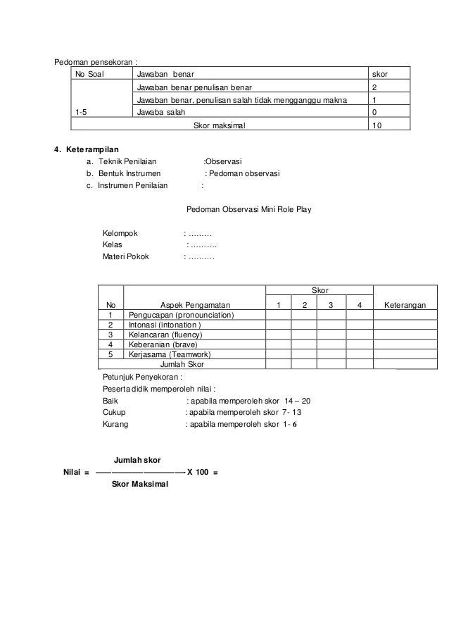 RPP b,inggris semester kelas 7